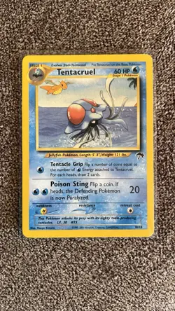 Pokemon TCG Tentacruel Card, 10/18 Southern Islands WOTC Promo, LP - Image 1