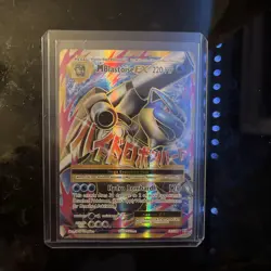 Pokemon Mega M Blastoise EX Full Art Ultra Rare Holo Card 102/108 XY Evolutions - Image 1