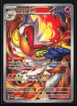 Infernape 173/167 Twilight Masquerade Illustration Rare Pokemon Card - Image 1
