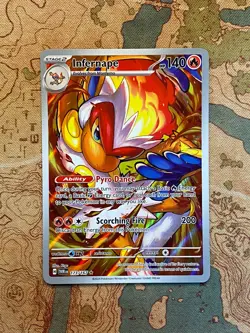 Pokemon Card TCG - Infernape 173/167 Illustration Rare Twilight Masquerade NM - Image 1
