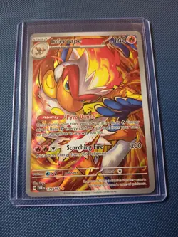 Pokemon TCG Infernape Illustration Rare Card 173/167 Twilight Masquerade Sv06 - Image 1