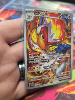 Pokemon TCG Infernape Card Twilight Masquerade Illustration Rare 173/167 - Image 2