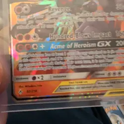 Pokemon TCG Marshadow & Machamp GX Holo Card 82/214 Sm-Unbroken Bonds - Image 3