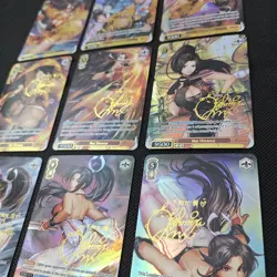 9×The King Of Fighters Shiranui Mai Doujin Card KOF Goddess Waifu Custom Holo - Image 2