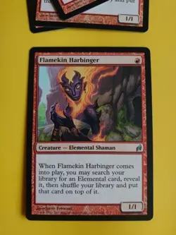 Flameking Harbinger. Elemental shaman MTG Card. Lorwyn. - Image 1
