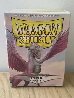 Dragon Shield Pink Matte Card Sleeves x 100 | New and Sealed 5706569110055 - Image 1
