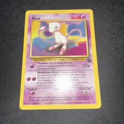 Pokemon TCG Mew Promo #8 Vintage Regular Promo Card Black Star - Image 1