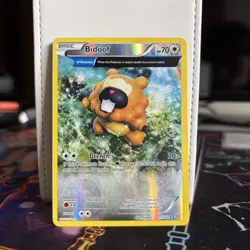 Bidoof 117/160 Reverse Holo Primal Clash Pokemon Card (NM) - Image 1