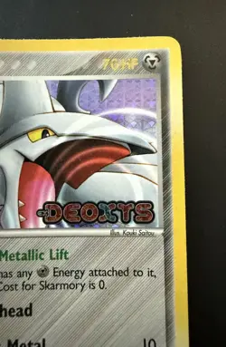 Pokemon TCG EX Deoxys Skarmory 26/107 Stamped Reverse Holo Card NM - Image 3