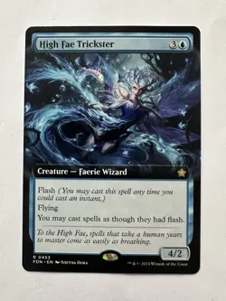 High Fae Trickster (Extended Art) NM MTG Foundations - Image 1