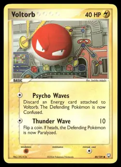 Pokemon Cards Voltorb 80/109 Team Rocket Returns Common NM - Image 1