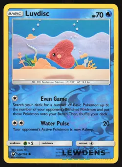 Luvdisc - 44/168 - Reverse Holo Common - Celestial Storm - Pokemon Card - Image 1