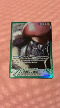 One Piece TCG Hody Jones Wings Of The Captain OP06-020 Alt Leader English Card - Image 1