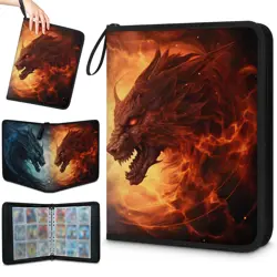 Card Binder 9-Pocket - 900 Pockets Card Holder Album with 50 Removable Sleeve... - Image 1