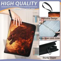 Card Binder 9-Pocket - 900 Pockets Card Holder Album with 50 Removable Sleeve... - Image 3