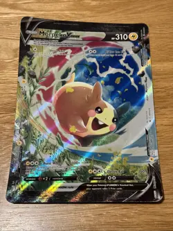 Pokemon Card Morpeko V Union SWSH215-218 Jumbo Black Star Promo Played - Image 1