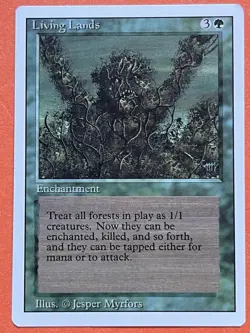 LIVING LANDS x4 mtg NM 3rd Edition Revised Rare Play Set of 4 Near Mint Cards! - Image 5