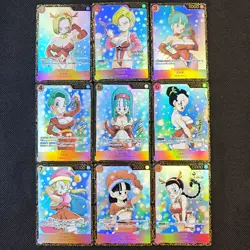 9×Dragon Ball Doujin Card Christmas Series New Goddess Stroy Waifu Custom Holo - Image 1