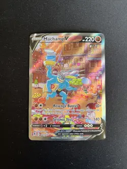 Machamp V 172/189 Astral Radiance Alternate Art Holo Pokemon Card NM - Image 1