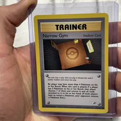 Pokemon Gym Heroes Narrow Gym 124/132 Vintage Common Trainer Card Nintendo NM - Image 1