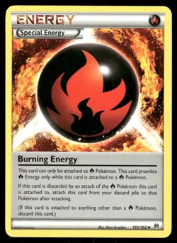 Pokemon Cards Burning Energy 151/162 BREAKthrough XY Uncommon NM - Image 1