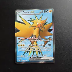 Pokemon Card - Zapdos EX Full Art 151 English Scarlet Violet 192/165 - M/NM - Image 1