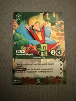 Kuzco - Temperamental Emperor Disney Lorcana Promo Card (DLPC) 8/C1 - Image 1
