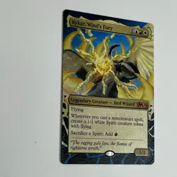 MTG altered art hand painted Magic the Gathering Kykar, Wind’s Fury, Angry Bird! - Image 2