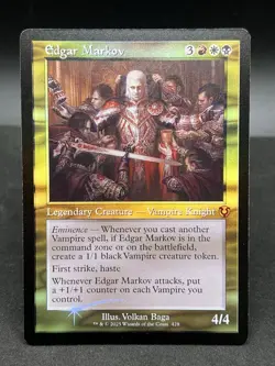 MTG Magic The Gathering Edgar Markov Innistrad Remastered Foil Retro Frame INR - Image 1