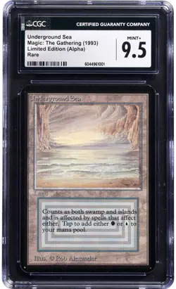 Alpha Underground Sea (1993) CGC 9.5 Mint+ Magic the gathering Mtg dual land - Image 1