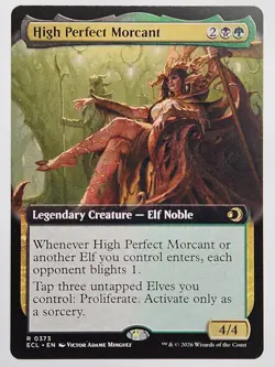 MTG Lorwyn Eclipsed - ECL 373 High Perfect Morcant (Extended Art) - Rare - Image 1