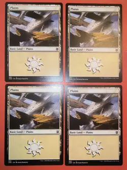 4X MTG: ZENDIKAR RISING, PLAINS, REGULAR, 380, NM, LAND, ZNR - Image 1