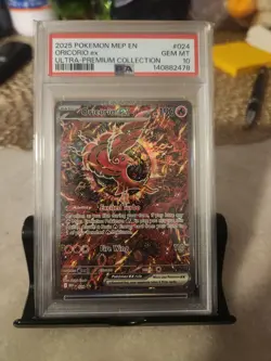 2025 POKEMON MEP EN PROMO Phantasmal Flames #024 ORICORIO ex UPC PSA 10 - Image 1
