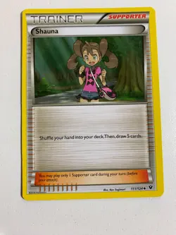 Pokemon TCG 111/124 Trainer Shauna Supporter Uncommon Fates Collide Good Cond - Image 1