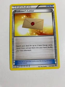 Pokemon TCG 123/146 Trainer Professor's Letter Uncommon XY Very Good Condition - Image 1