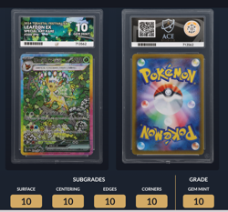 Leafeon Ex 200 Japanese Terastal Festival - ACE 10 Graded not psa Pokemon - Image 2