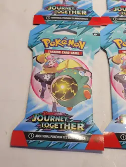 Lot Of 10 ~ Pokemon TCG Journey Together Sleeved Booster Packs Random Art - Image 2