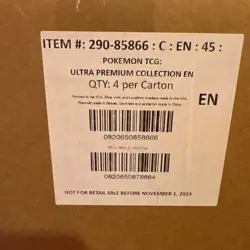 Pokemon Terapagos EX Ultra-Premium Collection (UPC) - SEALED CASE OF 4 - NEW - Image 2