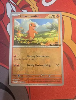 Charmander 004/165 EB Games Stamped Promo 151 Pokemon TCG (LP) - Image 1