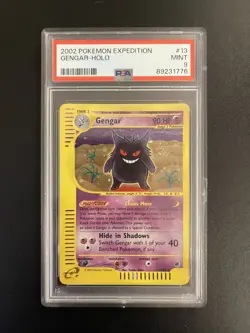 Gengar Holo 2002 Pokemon Expedition 13/165 PSA 9 Swirl 🌀 - Image 1
