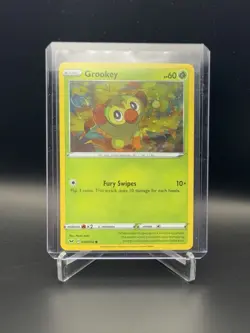 Grookey - 010/202 - Sword & Shield Cosmos Holo Pokemon SWIRL 🌀 - Image 3