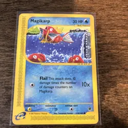 🎏 ✨ Magikarp 118/165 - 2002 Pokemon Expedition Base Set - Non-Holo NEAR MINT - Image 1