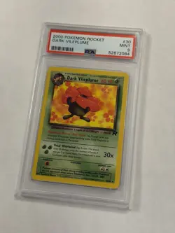 PSA 9 Dark Vileplume Non Holo 2000 Pokemon Team Rocket 30/82 Vintage Unlimited - Image 1
