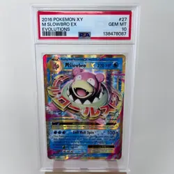 Pokemon PSA 10 M Slowbro EX Ultra Rare 2016 27/108 Evolutions English - Image 1