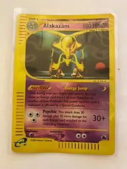 2003 Pokemon Alakazam 2/144 Skyridge Reverse Holo Mint, rare, and never played - Image 1