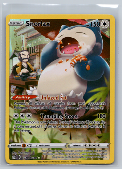 Snorlax TG10/TG30 Swsh11 Lost Origin Trainer Gallery Ultra Rare Holo Pokemon NM - Image 1