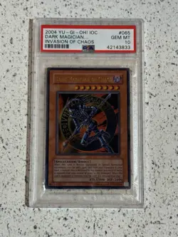 PSA 10 Gem Mint Yugioh 2004 Dark Magician of Chaos IOC 065 ORIGINAL PRINT ULTRA! - Image 1