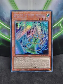 Yugioh Mystical Elf White Lightning LDS3-EN135 Secret Rare Limited Edition NM - Image 1