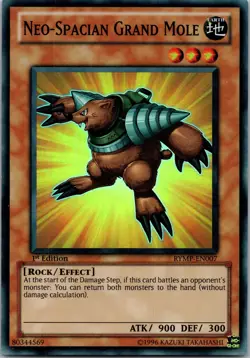 Yugioh Neo-Spacian Grand Mole RYMP-EN007 1st Edition Super Rare NM - Image 1