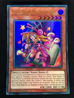 Yugioh Toon Dark Magician Girl DUPO-EN041 1ST Ultra (NM) - Image 1